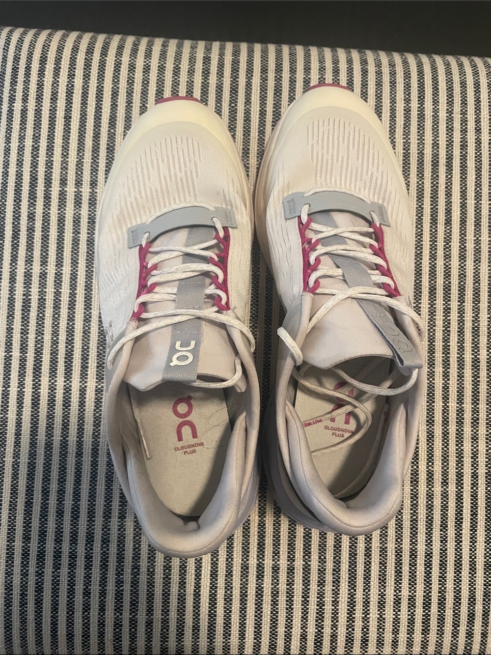 On Running Women's Cloudnova Sneakers in Light Gray and Pink